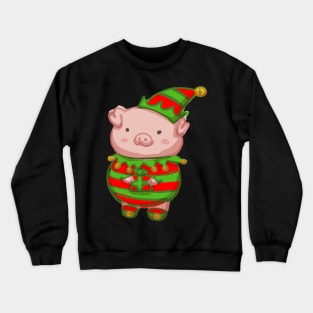 Xmas Pig Elf Crewneck Sweatshirt